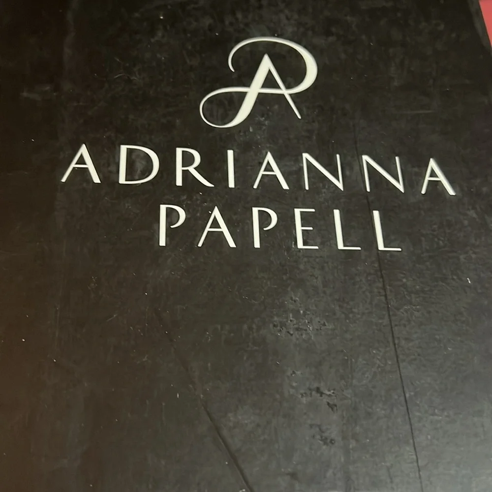 ADRIANNA PAPELL NEW IN BOX gunmetal metallic heels Size 8